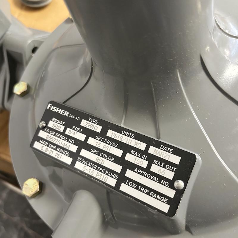 FISHER费希尔299HV带切断调压器燃气调节阀